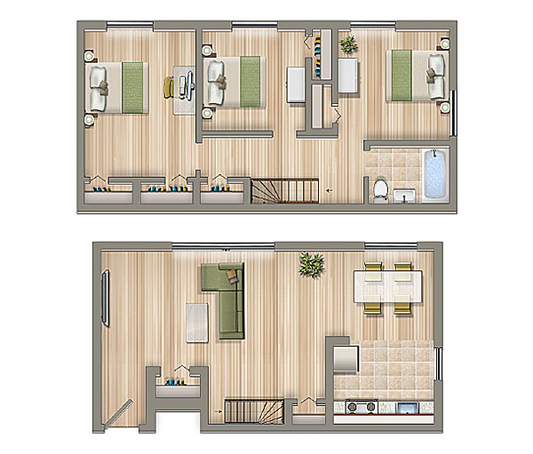 3 Bedroom Duplex