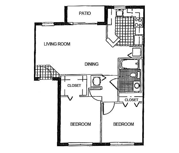 2 Bedroom  